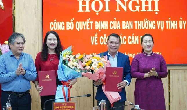 Điều động, bổ nhiệm nhân sự mới ở Nghệ An, TPHCM, Quảng Ngãi