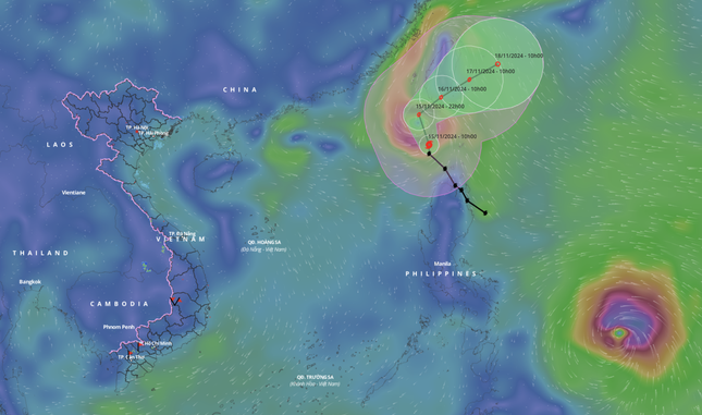 Biển Đông có thể đón bão mạnh vào đầu tuần tới