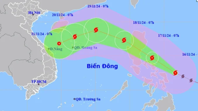 Bão Man-yi mạnh lên cấp siêu bão, dự báo miền Trung sắp hứng mưa lớn