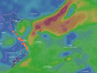 Dự báo diễn biến thời tiết xấu vùng gần tâm bão số 9 Man-yi