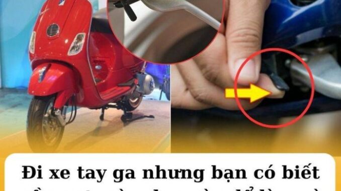 Chạy xe tay ga lâu nay nhưng bạn có biết cần gạt màu đen này dùng để làm gì không?