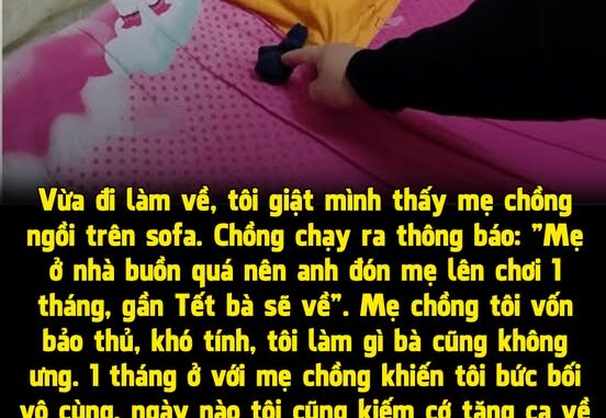 Khổ sở vì mẹ chồng lên chơi 1 tháng, lúc bà về con dâu bật khóc xúc động khi thấy một thứ ở trong tủ