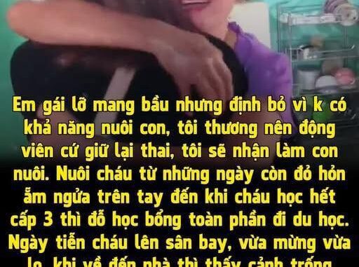 Em gái r:uộ:t lỡ mang b-ầ-u nhưng định bỏ vì không có khả năng nuôi con, tôi thương nên động viên cứ giữ lại th-a-i đ-ẻ