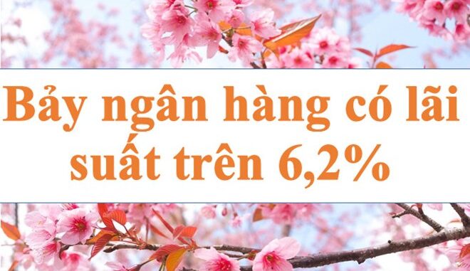 Lãi suất ngân hàng hôm nay 9.12: Bảy ngân hàng trên 6,2%