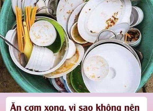 Ăn cơm xong, vì sao không nên rửa bát ngay? Hóa ra nhiều người vẫn làm sai mà không biết