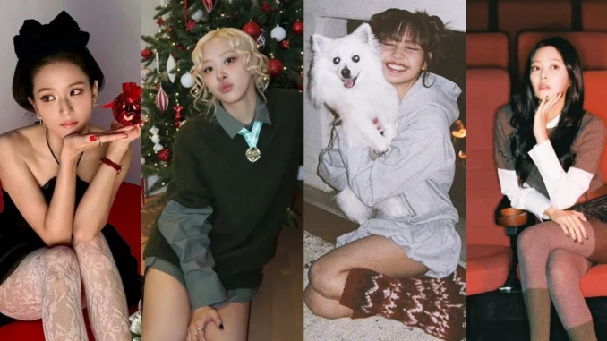 Blackpink đón Noel: Jennie - Lisa - Jisoo mỗi người mỗi vẻ, Rosé lại chơi trội