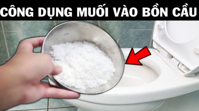 Đổ muối vào bồn cầu, ai cũng nói hâm nhưng biết công dụng về nhà làm theo