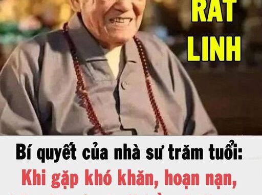 Nhà sư trăm tuổi dạy: Khi gặp khó khăn, hoạn nạn, hãy niệm 3 câu ”thần chú” này, tự khắc vận may tìm tới