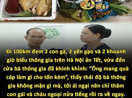 Mang quà Tết tặng thông gia, tôi sững sờ với sự thật phũ phàng