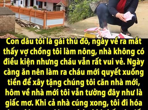 Con dâu tôi là gái thủ đô, ngày về ra mắt thấy vợ chồng tôi làm nông, nhà không có điều kiện nhưng cháu vẫn rất vui vẻ. Ngày càng ăn nên làm ra cháu mới quyết xuống tiền để xây tặng chúng tôi căn nhà mới, hôm về nhà mới tôi vẫn tưởng đây như là giấc mơ. Khi cả nhà cúng xong, tôi đi hóa vàng thì rụng rời tay chân khi thấy tờ giấy A4 trong sấp vàng mã