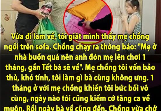 Vừa đi làm về, tôi giật mình thấy mẹ chồng ngồi trên sofa. Chồng chạy ra thông báo: “Mẹ ở nhà buồn quá nên anh đón mẹ lên chơi 1 tháng, gần Tết bà sẽ về”. Mẹ chồng tôi vốn bảo thủ, khó tính, tôi làm gì bà cũng không ưng. 1 tháng ở với mẹ chồng khiến tôi bức bối vô cùng, ngày nào tôi cũng kiếm cớ tăng ca về muộn. Rồi ngày bà về cũng đến. Chồng vừa chở mẹ đi, tôi vào phòng bà tháo hết chăn ga đem giặt, ai ngờ bủn rủn khi thấy 1 thứ ở dưới gối