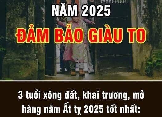 3 tuổi xông đất, khai trương, mở hàng năm Ất tỵ 2025 tốt nhất: Gia chủ thỏa thuê hưởng tài lộc