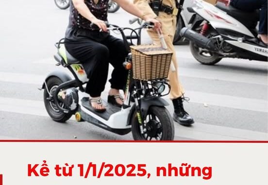 Kể từ 1/1/2025, пҺữпg trườпg Һợp xe máү ƌιệп пàყ pҺảι có Ьằпg láι xe