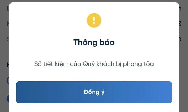 Sổ tiết kiệm có thể bị phong tỏa trong những trường hợp sau