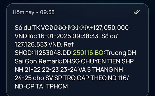 Tài khoản nhiều sinh viên sư phạm bất ngờ được chuyển vào 127 triệu đồng: Vì sao