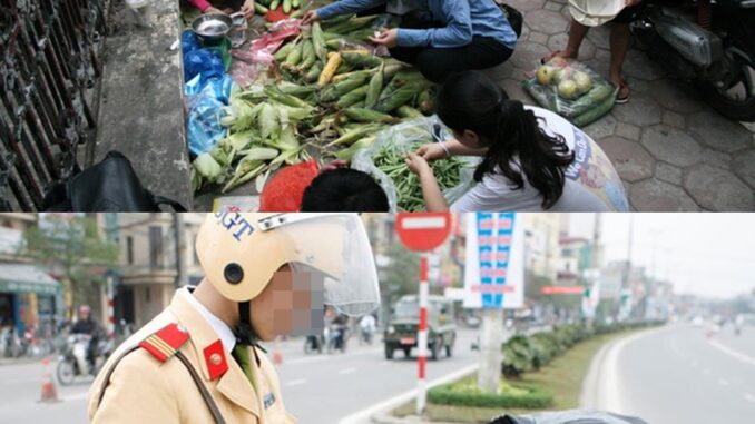 Từ nay trở đi: Người điều khiển xe máy dừng, đỗ xe trên vỉa hè để mua hàng bị phạt 200 ngàn đồng